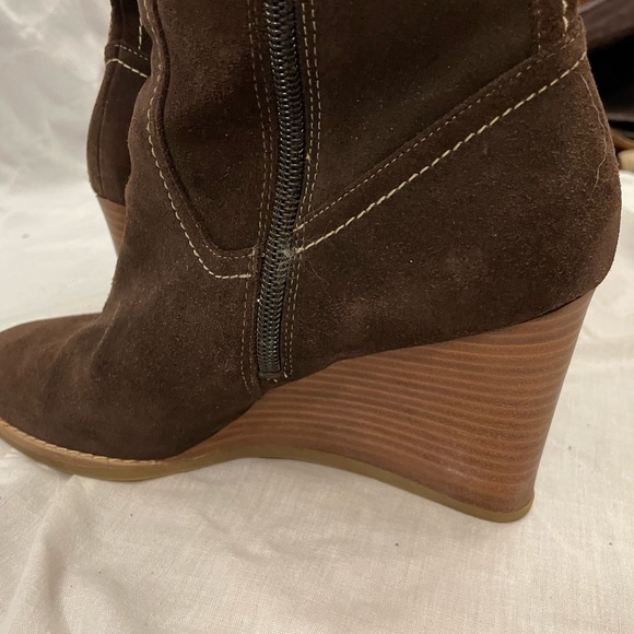 Loft Wedge Heel Brown Boot - Picture 3 of 4